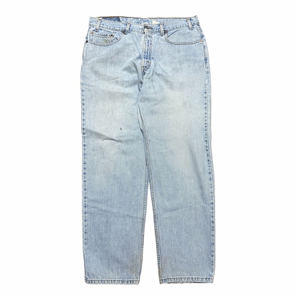 Vintage 90s Levi’s 550 Light Wash Straight Leg Relaxed Fit Jeans Size 38x32 - Picture 1 of 10